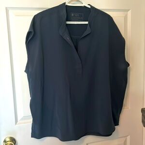 Figs Dark Harbour Oversized Rafaela Scrub Top